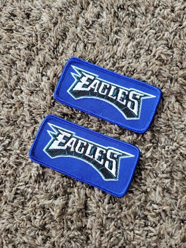 2 Philadelphia Eagles NFL Authentic Game Jersey Blue Patches Ripon 3.75" x 1.75" - Picture 2 of 4