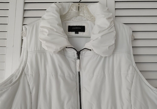 WOMEN'S COLEBROOK QUILTED WHITE VEST, SLEEVELESS, SIZE 18/20 - Picture 2 of 9