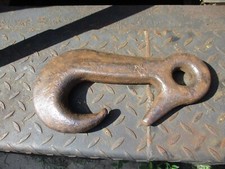 Vintage 13'' Crane Industrial Hoist Heavy Duty Lifting Cable Hook 14.9 lbs.