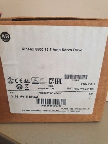 2198-H015-ERS2 /A NUOVO NUOVO PLC Kinetix 5500 Servoazionamento 2198H015ERS2 AB US - Foto 2 di 4