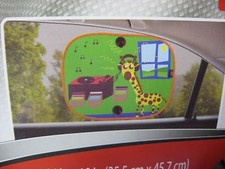 Auto Drive Collapsible Car Side Window Suction SunShade Shade 14x18 Giraffe