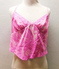 Wild Fable Women's XL Tie Dye Cropped Cami, Halter 