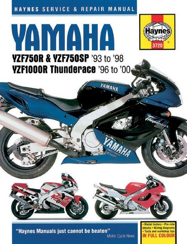 Haynes Repair Manual For Yamaha YZF 1000 R 1996-2000 - Picture 1 of 1