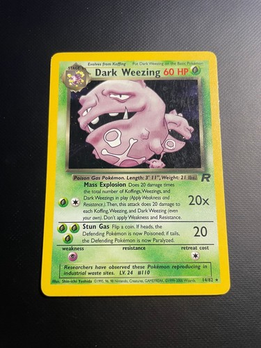 Dark Weezing 14/82 Holo - Pokemon Team Rocket Unlimited - MP