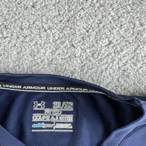 Saints Football Under Armour Sweater Mens 2XL XXL Blue Cold Gear Fitted Thermal - Picture 4 of 12