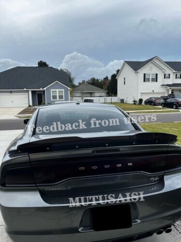 FOR DODGE CHARGER 2011-23 REAR TRUNK HELLCAT SRT STYLE SPOILER WING + WICKERBILL - Picture 3 of 13