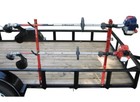 JUNGLE JIM'S 2 TRIMMER TRAILER RACK SYSTEM HOLD 2 TRIMMERS 2TR New in Box