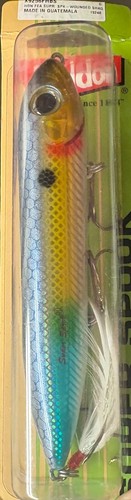 (3) Heddon Feathered SUPER SPOOK 5” Topwater Walking Bass Lure Bleeding Shad - Picture 10 of 17