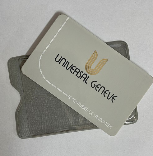 Universal GENEVE Guarantee Card Booklet Wallet Chronograph TRI Compax POLEROUTER - Picture 6 of 7