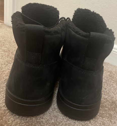Mens Timberland DAVIS SQUARE Warm Fur Lined Chukka TB0 A2G6R 001 Black Nubuck 10 - Picture 5 of 13