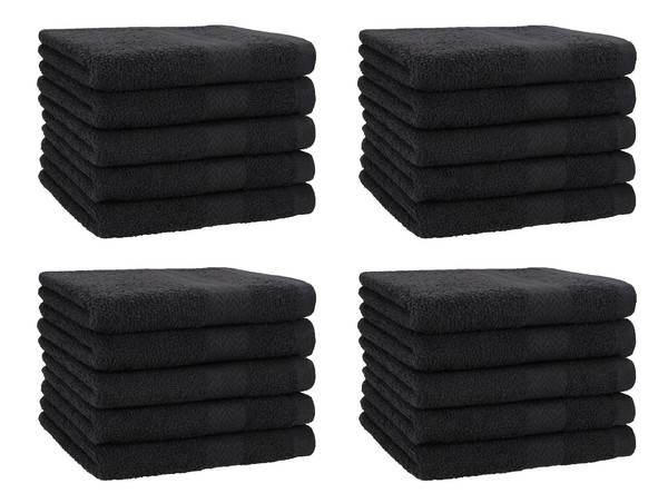Betz 20 StüCk GäStehandtüCher Premium 100% Baumwolle GäStetuch-Set 30X50 Graphit-image