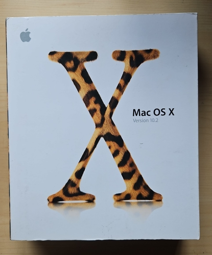 NO SOFTWARE - Mac OS X 10.2 Jaguar Genuine Big Box and Manual