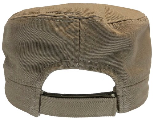 Desert Storm Veteran Hat Cadet Cap Khaki with OD Patch Double Layered Cotton - Afbeelding 3 van 4