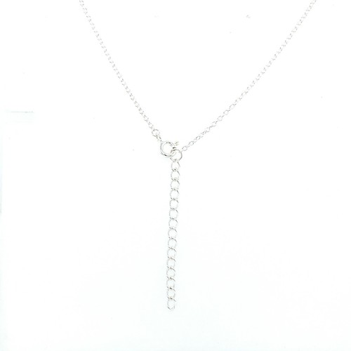 Rebecca - Collar Ostentoso Placa de Cristal Colgante Plata Mujer Personalizado - Imagen 5 de 6