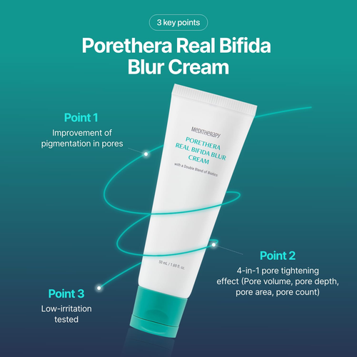 Porethera Real Bifida Blur Cream - Korean Face Moisturizer - Pore Minimizer Face - Picture 3 of 12
