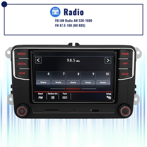 NONAME Rear USB RCD440 PRO Carplay Android Auto Radio Für VW Golf Passat Sharan - Bild 5 von 17