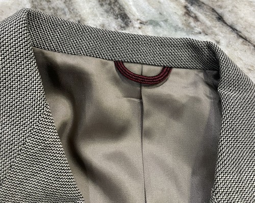 Hart Schaffner Marx 46 LONG 100% Wool Tweed Sport Coat Jacket - Picture 4 of 6