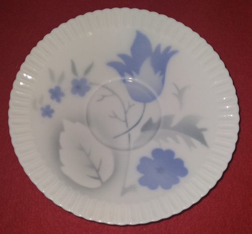Syracuse Bone China "SHELLEDGE" Porcelain Tea Cup & Saucer Set 6 oz U.S.A. Mint - Picture 4 of 8