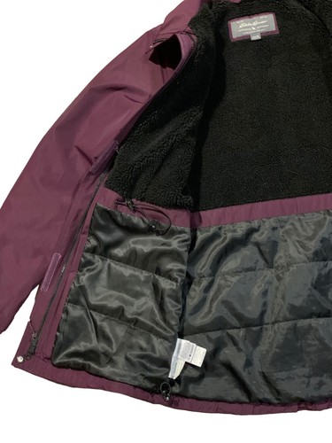 Womens Eddie Bauer Weather Edge Winter Jacket Size TM Plum - Picture 7 of 8