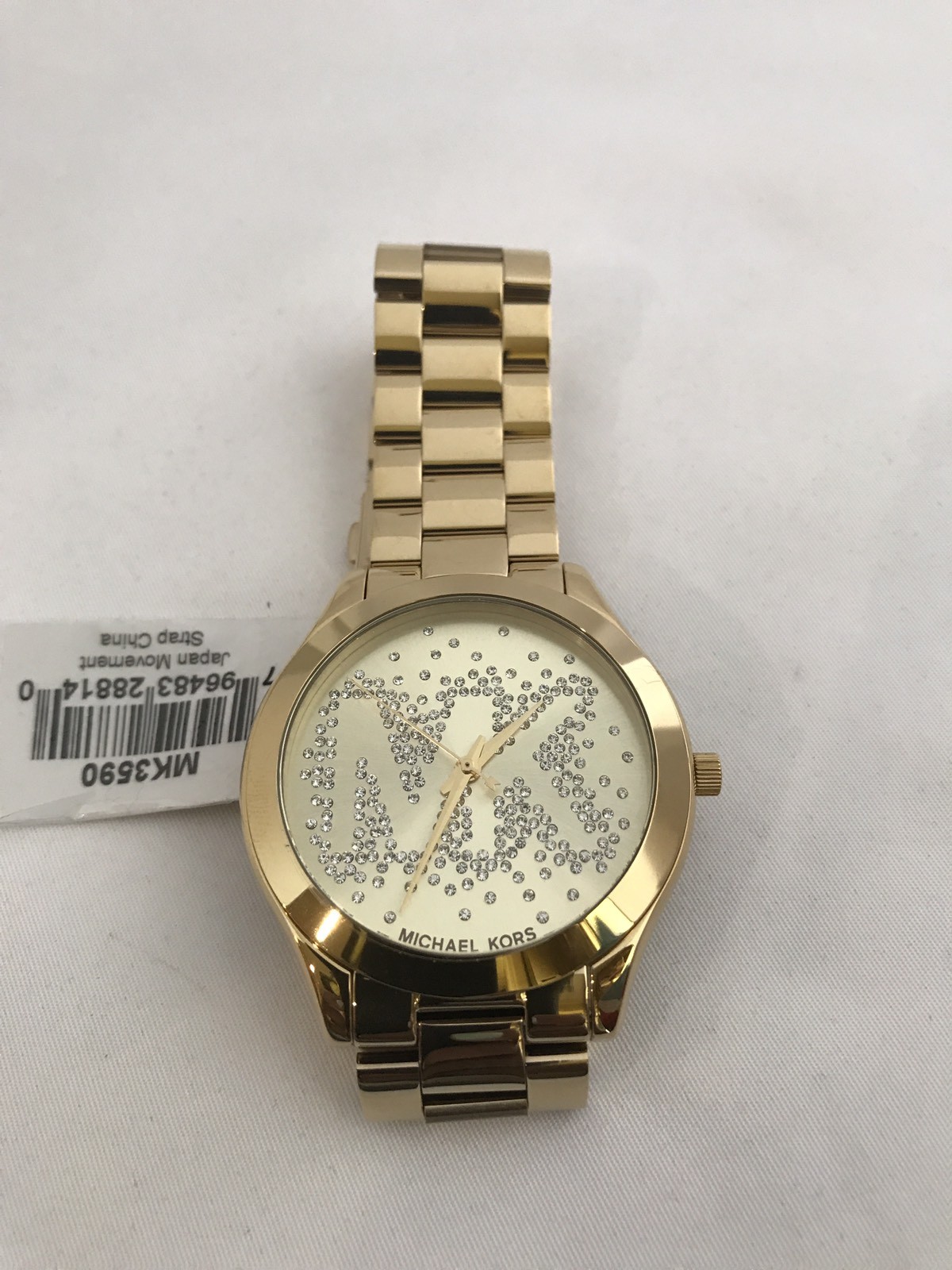 NWT Michael Kors Women's Slim Runway Gold-Tone Stainless Steel NWT Michael Kors Women's Slim Runway Gold-Tone Stainless Steel