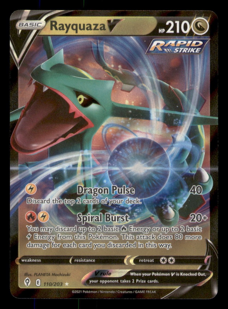 Rayquaza V SWSH07: Evolving Skies #110/203 Ultra Rare | eBay
