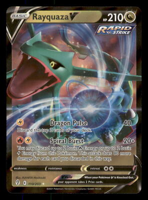 ☆recoryu☆ 2024 Rayquaza Pokemon Eevee Heores Chinese V Full Art Rare