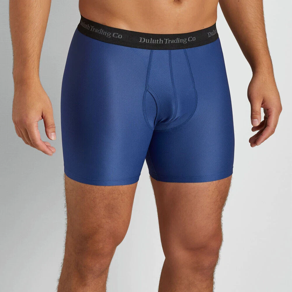 Duluth Trading Co. Buck Naked Performance Boxer Briefs 2XL Blue