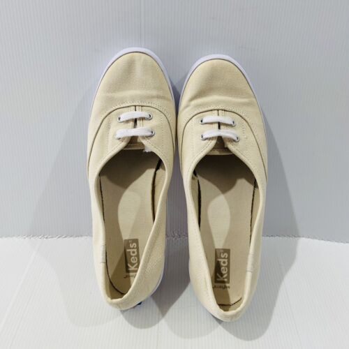 Keds The Mini Dot Canvas Slip On Shoes Beige Tan, Size US 9 Eur 40 - Picture 8 of 9