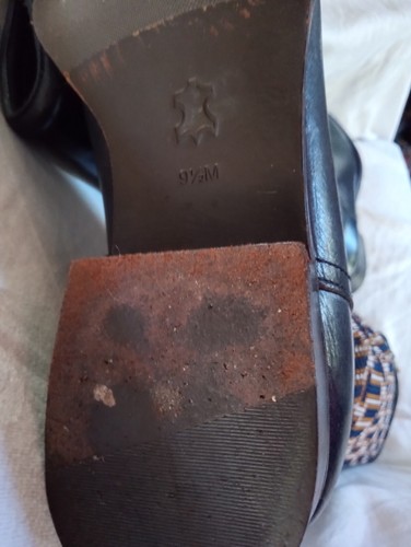 TORY BURCH Miller Leather Bright Navy Riding Boot 9.5M NWOB Unworn Cond'n - Picture 11 of 14