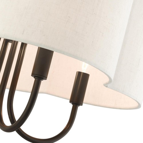 Livex Lighting Solstice 4 Light English Bronze Chandelier, 18 x 18 x 13.63 - Picture 8 of 8