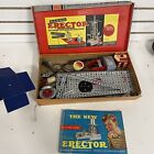 Vintage 1954 A.C. Gilbert Erector Set 6 1/2 Metal Toy Building Set Untested - Ln