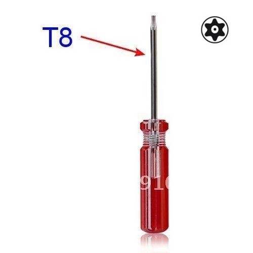Tournevis Torx T8 avec trou pour PS4 [Accessoire console de jeux]