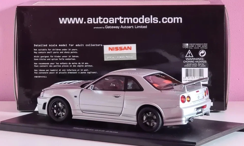 AUTOart 1 18 Nismo R34 GTR Z Tune Nissan Skyline Foto 4 de 4