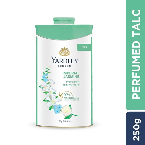 Yardley London Imperial Jasmine Perfumed Talcum Powder for Women , 250g (8.8 oz) - 第 1/3 張圖片