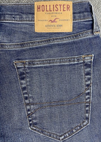 Pantalones de mezclilla ajustados deportivos elásticos avanzados Hollister para mujer 30x30 "ajuste 31x29,5" nuevos con etiquetas - Imagen 10 de 18