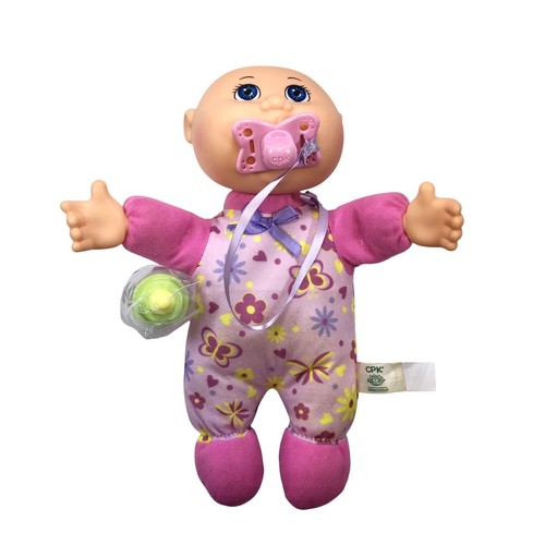 Kohlpflaster Baby angenähter Schläfer & Schnuller mit Flasche 10 Zoll tolles erstes Baby - Bild 5 von 5