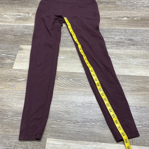 ATHLETA Skinny Leg Mid Rise Burgundy Yoga Leggings Pants Women's Size Small - Picture 11 of 11
