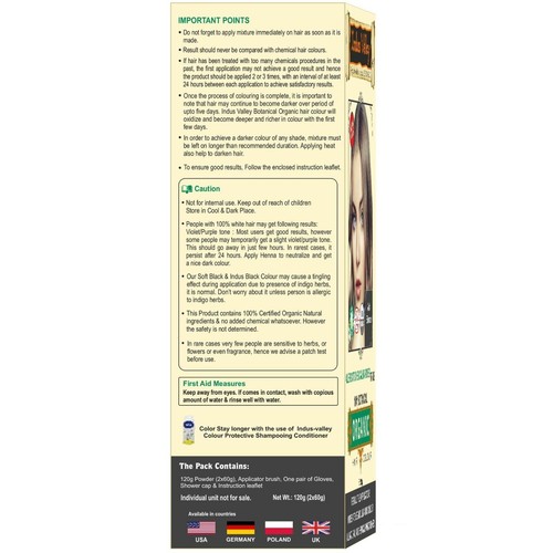 Henna Hair Dye Colour Mehndi 100% Chemical Free Color Powder Natural Dark Brown - Picture 56 of 68