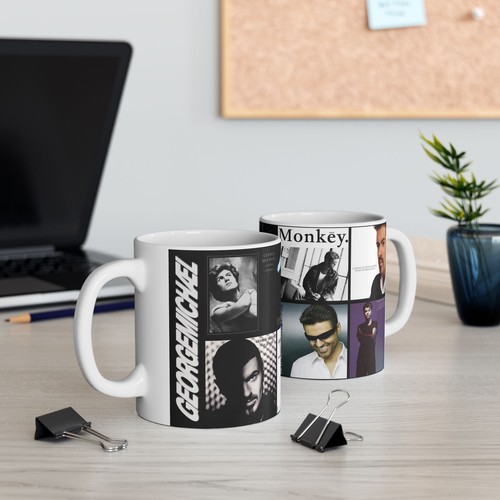 George Michael Ceramic Mug 11oz, Music Fan Gift, Coffee Cup, Classic Music - Picture 5 of 9