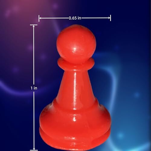LCPQMZGH 36 PCS 1 Inch Multicolor Plastic Pawn Chess Pieces Board Games - Afbeelding 2 van 6