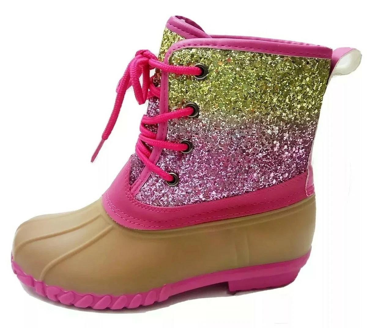 Glitter duck boots girls deals
