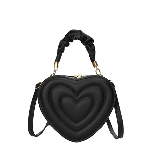 Schulterriemen Pu Leder Umhängetasche Herzform Schultertasche Mädchen - Bild 10 von 17