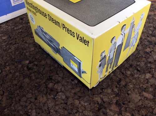Plancha valet de vapor/prensa Westinghouse vintage modelo HQ10 NOS caja original sin usar - Imagen 3 de 6