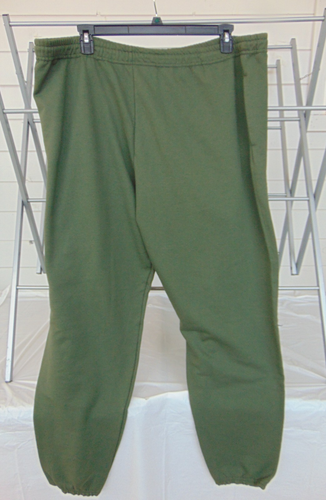 NWOT Athletic Works Men's 4XL Sweatpants Elastic Waist Drawstring Pockets GREEN - Picture 3 of 3