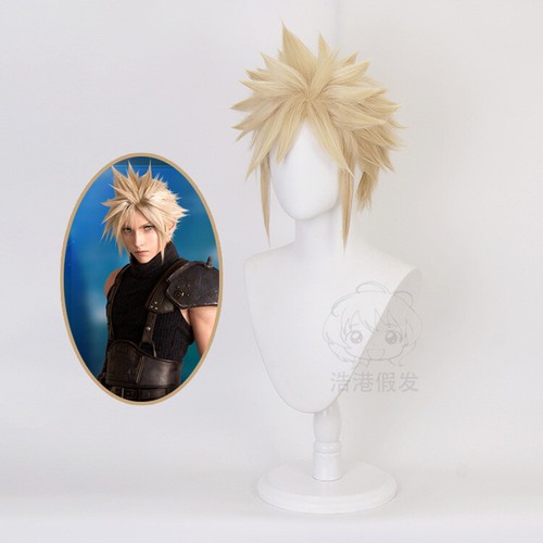 Cosplay Final Fantasy Tifa Reno Aerith Cloud Noctis Wigs Halloween Hairpiece - Picture 6 of 31