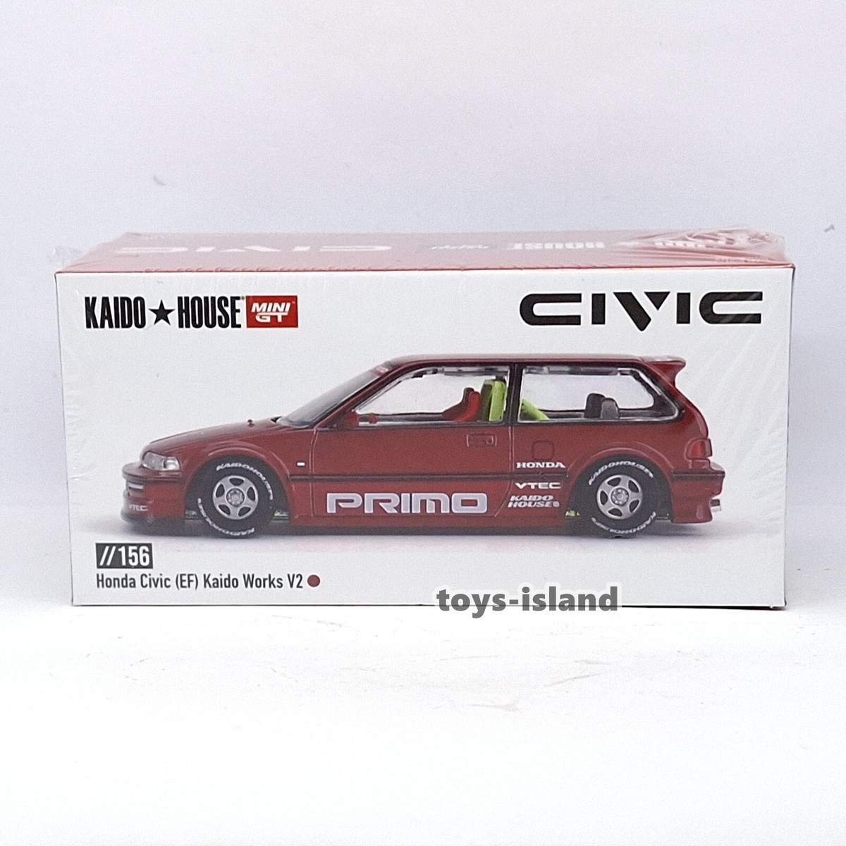 MINI GT x KAIDO HOUSE 156 Honda Civic ( EF ) Kaido V2 1/64