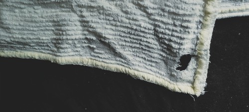 Vintage Chenille Bedspread Baby Blanket Crib Green Blue Yellow 40”x60” - Picture 9 of 9