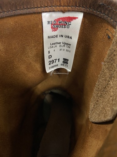 Red Wing 2971 11" Engineer Boot Copper Rough & Tough Braun UK 4 (UK-Verkäufer) - Bild 9 von 9