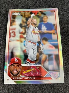 2023 Topps Chrome REFRACTOR Albert Pujols #143 - St. Louis Cardinals