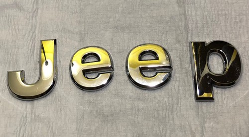 1980s?/1990s? JEEP CHEROKEE/GRAND CHEROKEE HOOD?/TAIL GATE? LETTER EMBLEMS - Picture 1 of 5